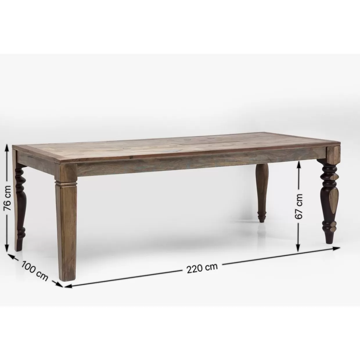 Tavolo design Duld 220x100 cm | Collezione moderna KARE con struttura robusta per interni contemporanei