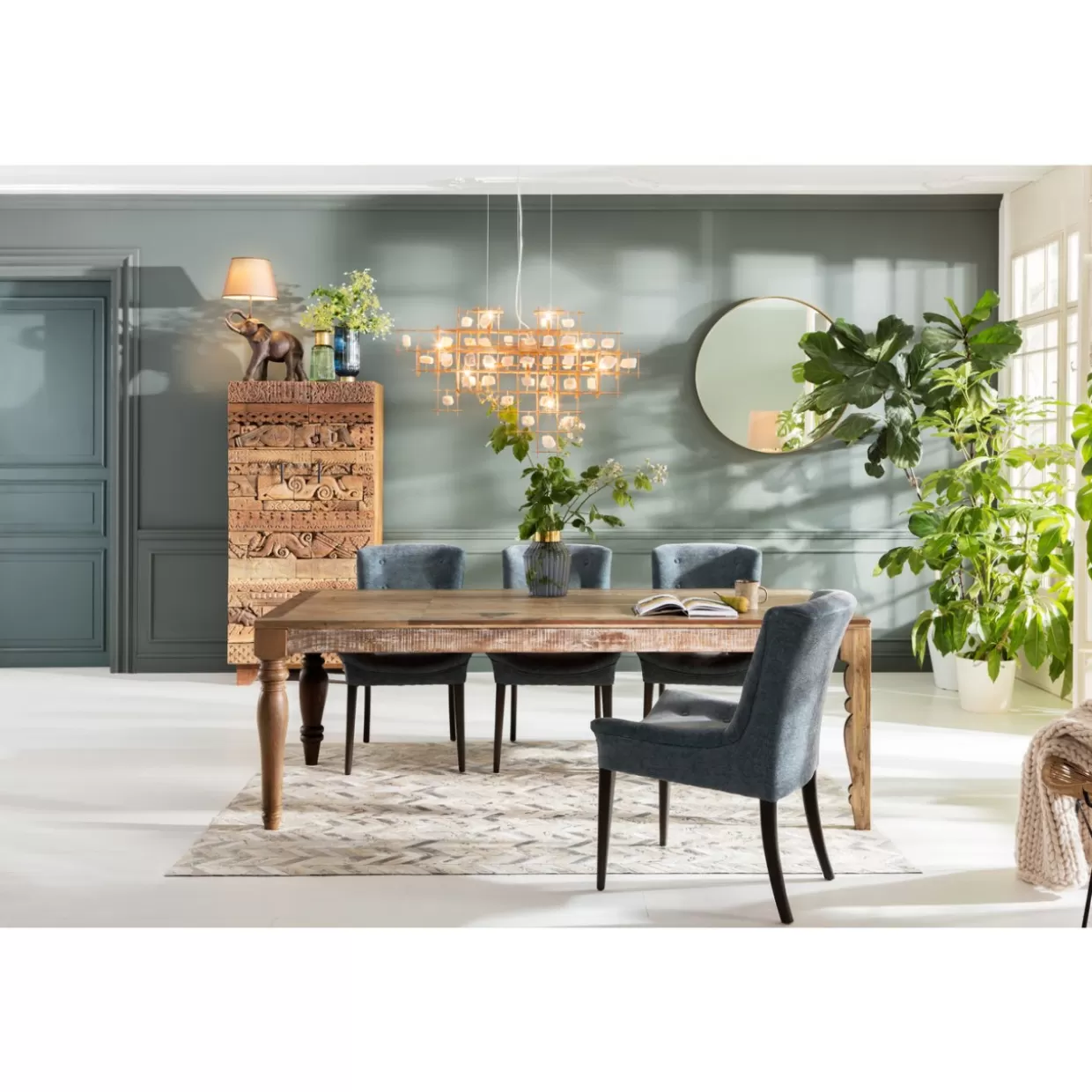 Tavolo design Duld 220x100 cm | Collezione moderna KARE con struttura robusta per interni contemporanei