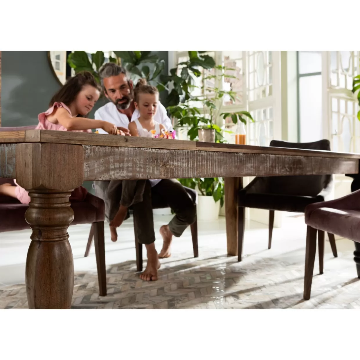 Tavolo design Duld 220x100 cm | Collezione moderna KARE con struttura robusta per interni contemporanei