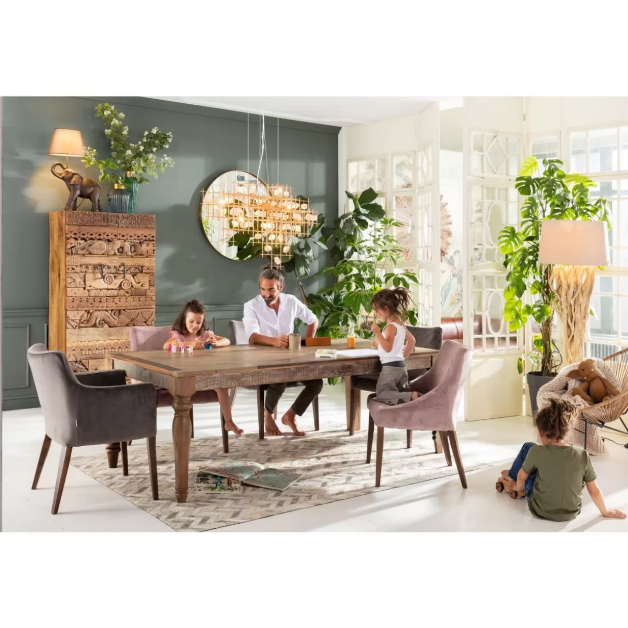 Tavolo design Duld 220x100 cm | Collezione moderna KARE con struttura robusta per interni contemporanei