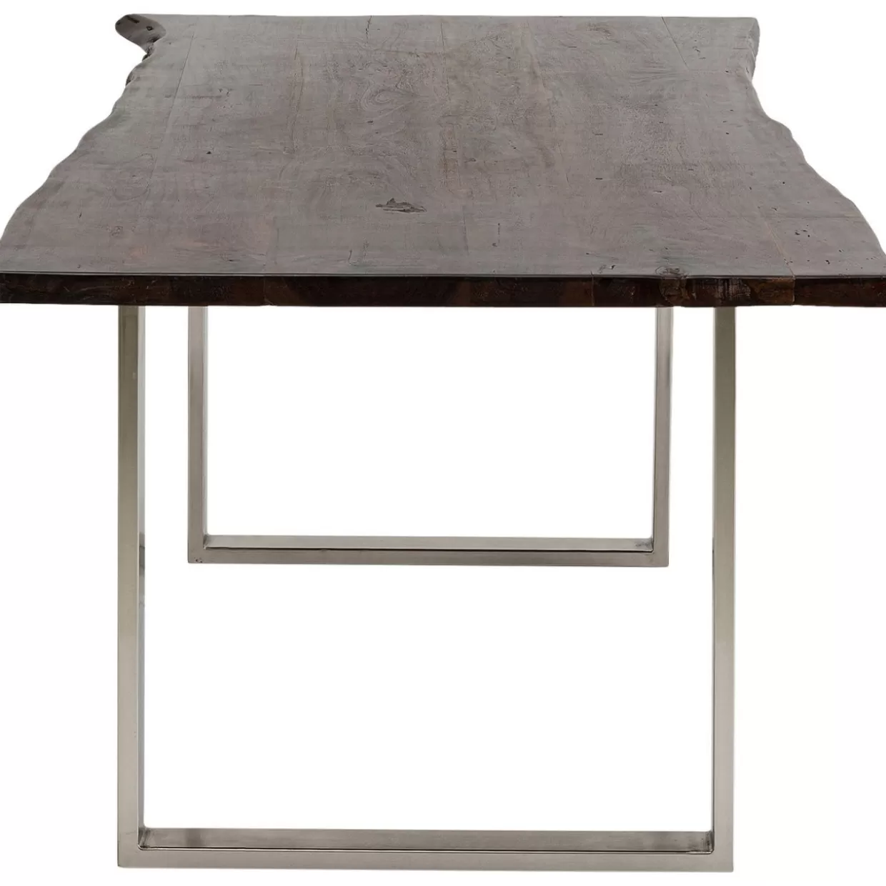 Tavolo Design Harmony KARE - Finitura Cromato Scuro, Dimensioni 160x80 cm per Ambienti Moderni
