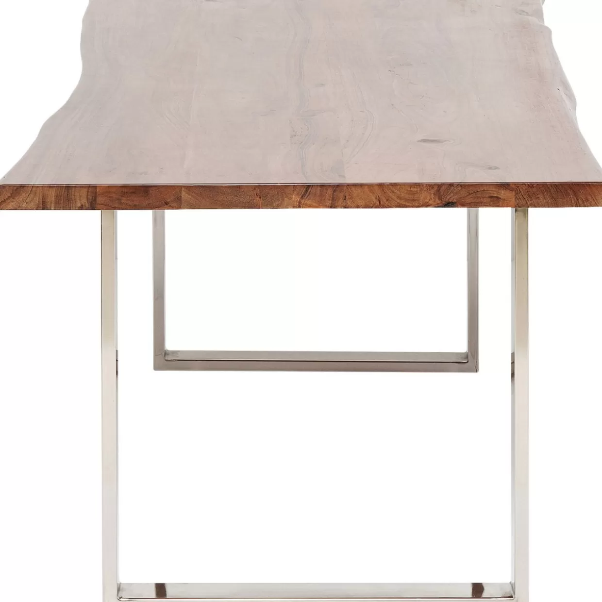 Tavolo Design Harmony KARE - Finitura Cromato Scuro, Dimensioni 160x80 cm per Ambienti Moderni