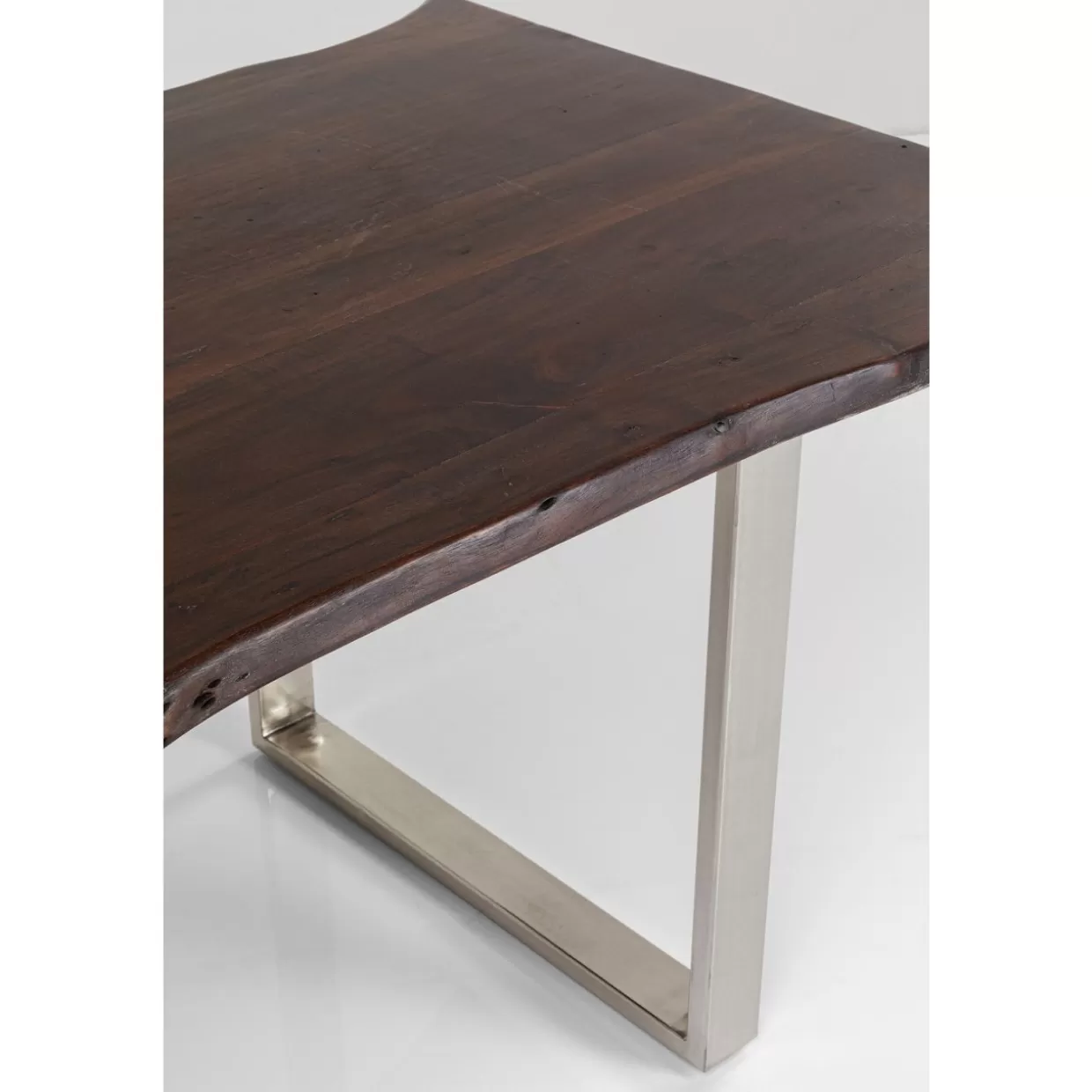 Tavolo Design Harmony KARE - Finitura Cromato Scuro, Dimensioni 160x80 cm per Ambienti Moderni