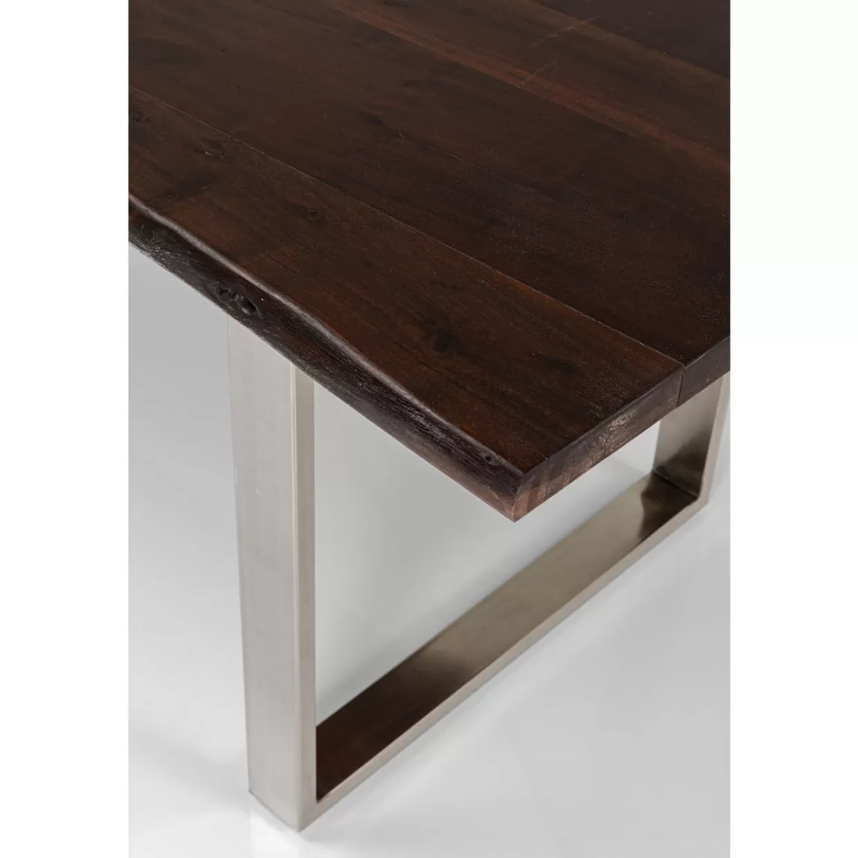 KARE Design Tavolo Harmony – Struttura Moderna in Cromo Scuro, Misure 180x90 cm