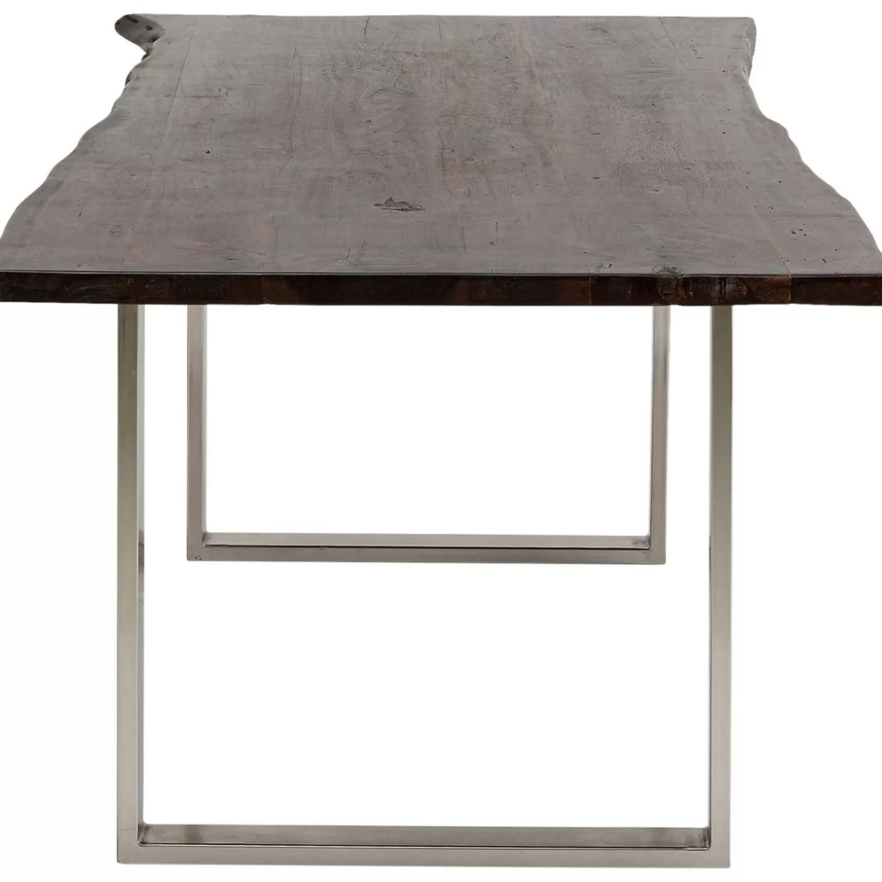 KARE Design Tavolo Harmony – Struttura Moderna in Cromo Scuro, Misure 180x90 cm