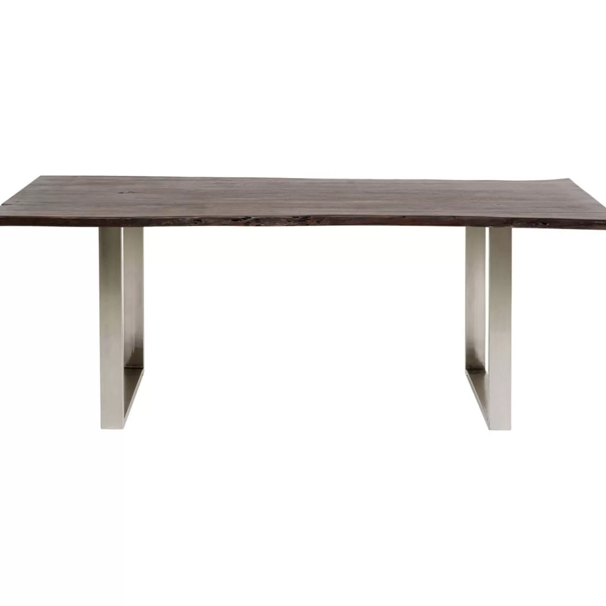 KARE Design Tavolo Harmony – Struttura Moderna in Cromo Scuro, Misure 180x90 cm
