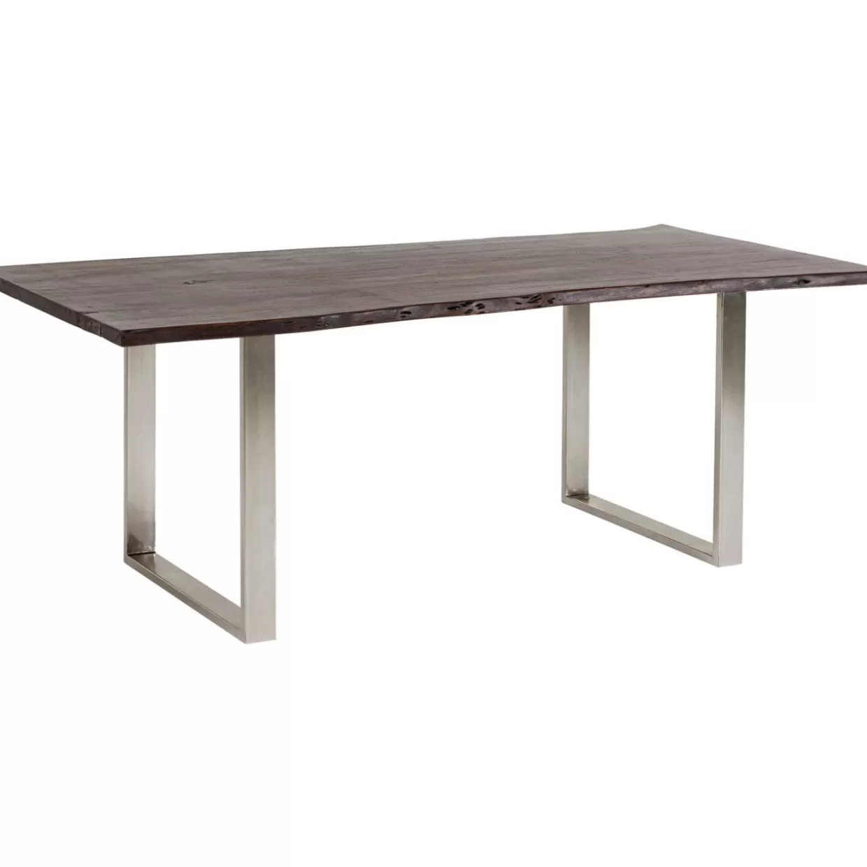 KARE Design Tavolo Harmony – Struttura Moderna in Cromo Scuro, Misure 180x90 cm