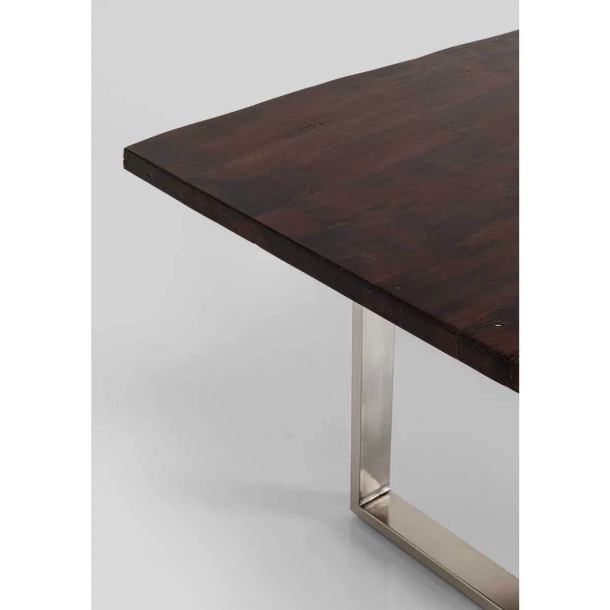 KARE Design Tavolo Harmony – Struttura Moderna in Cromo Scuro, Misure 180x90 cm