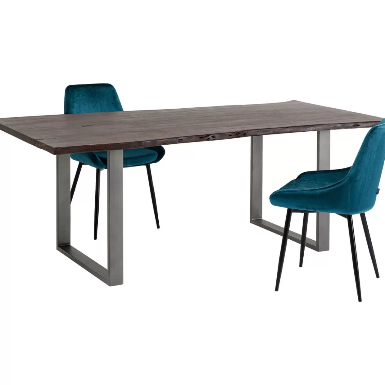 Tavolo Design KARE Harmony - Struttura in Acciaio Brunito Antracite 160x80 cm, Soluzione Elegante per Interni Ricercati
