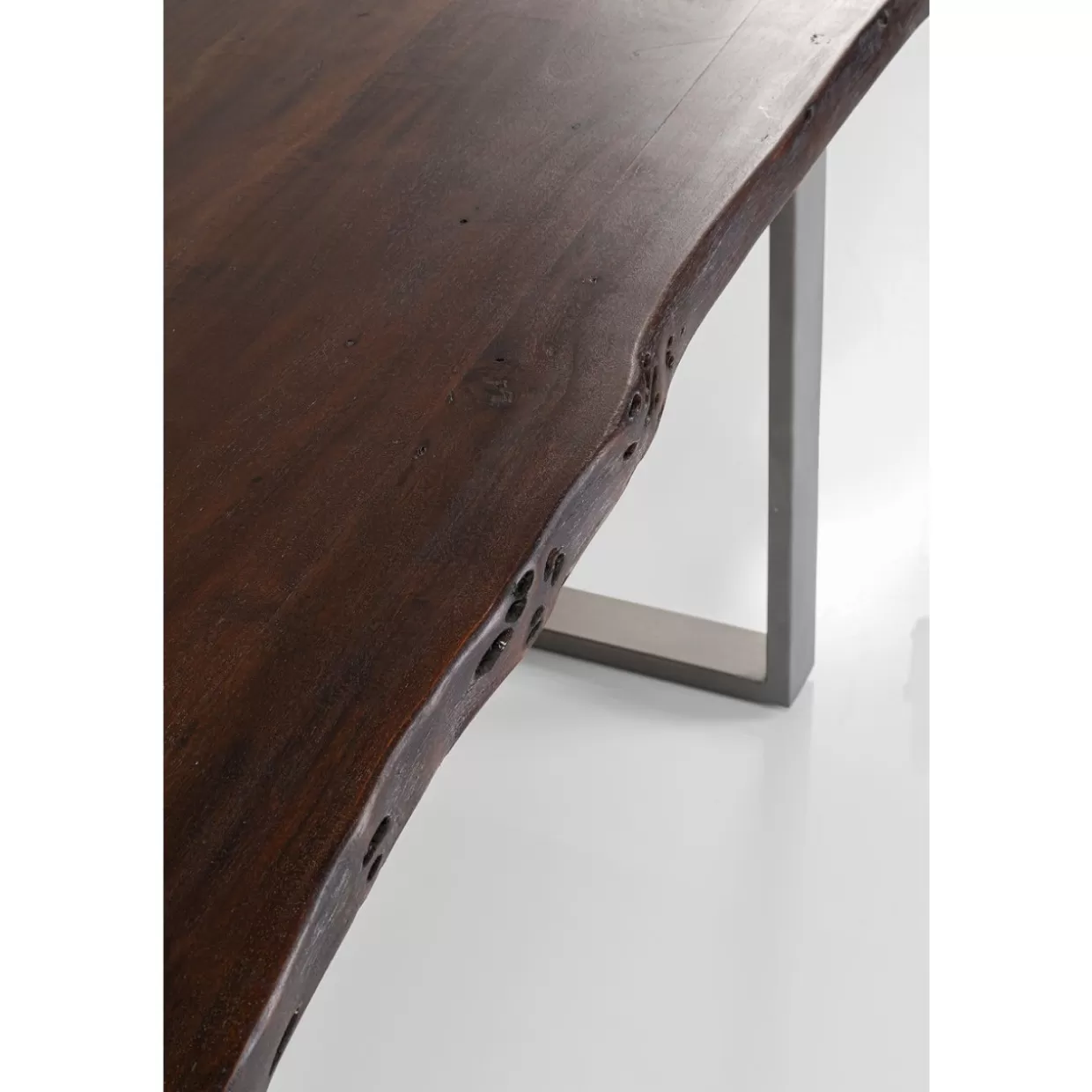 Tavolo Design KARE Harmony - Struttura in Acciaio Brunito Antracite 160x80 cm, Soluzione Elegante per Interni Ricercati