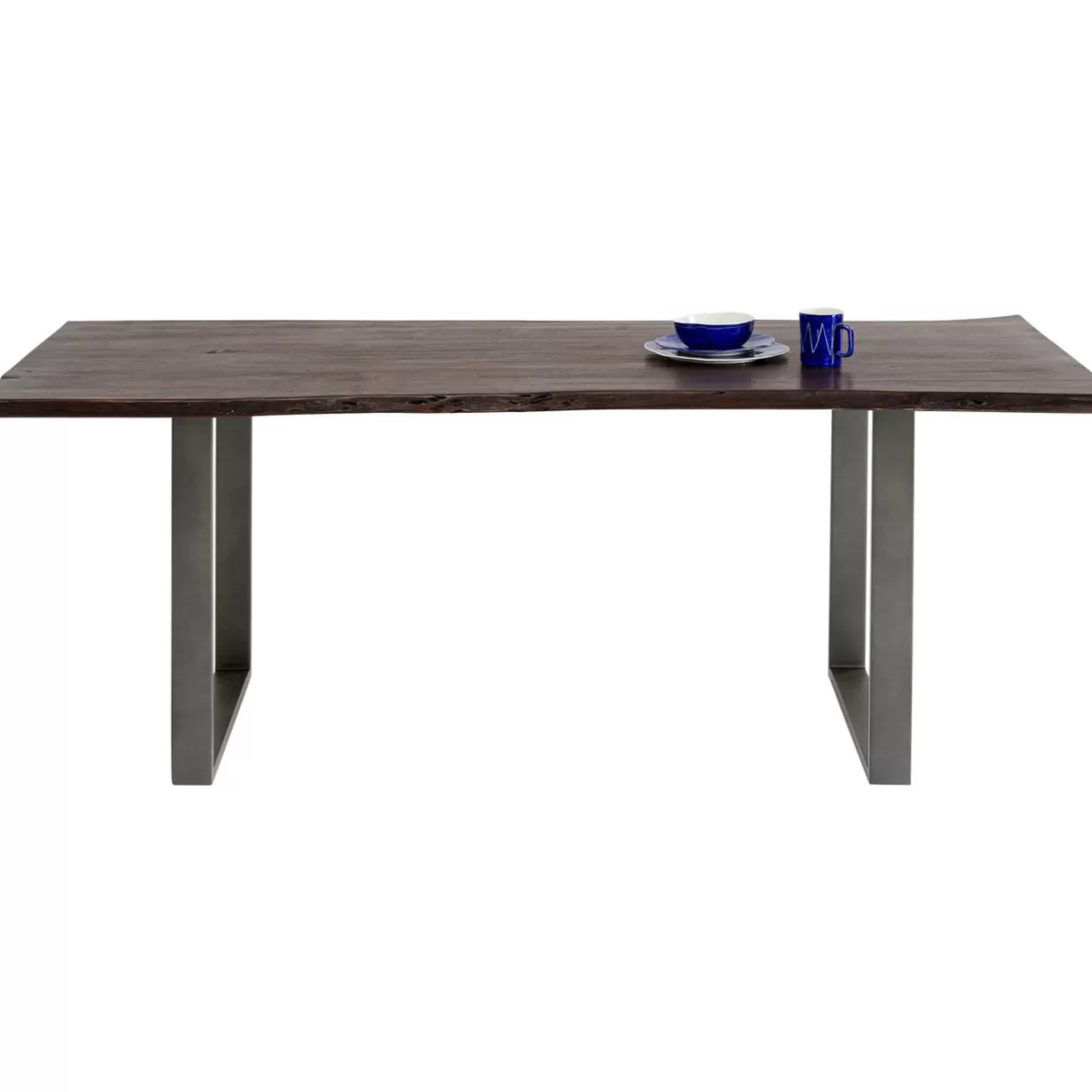 Tavolo Design KARE Harmony - Struttura in Acciaio Brunito Antracite 160x80 cm, Soluzione Elegante per Interni Ricercati
