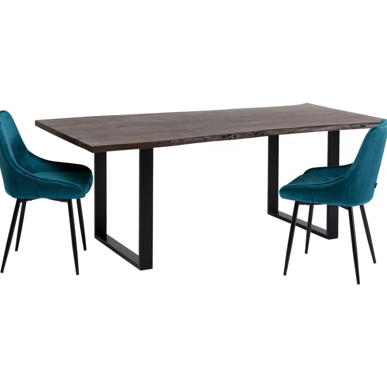 Tavolo Armonia KARE Design - Elegante tavolo rettangolare in finitura nero intenso, 160x80 cm - Per ambienti moderni