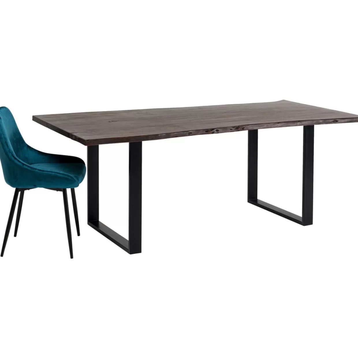 Tavolo Armonia KARE Design - Elegante tavolo rettangolare in finitura nero intenso, 160x80 cm - Per ambienti moderni
