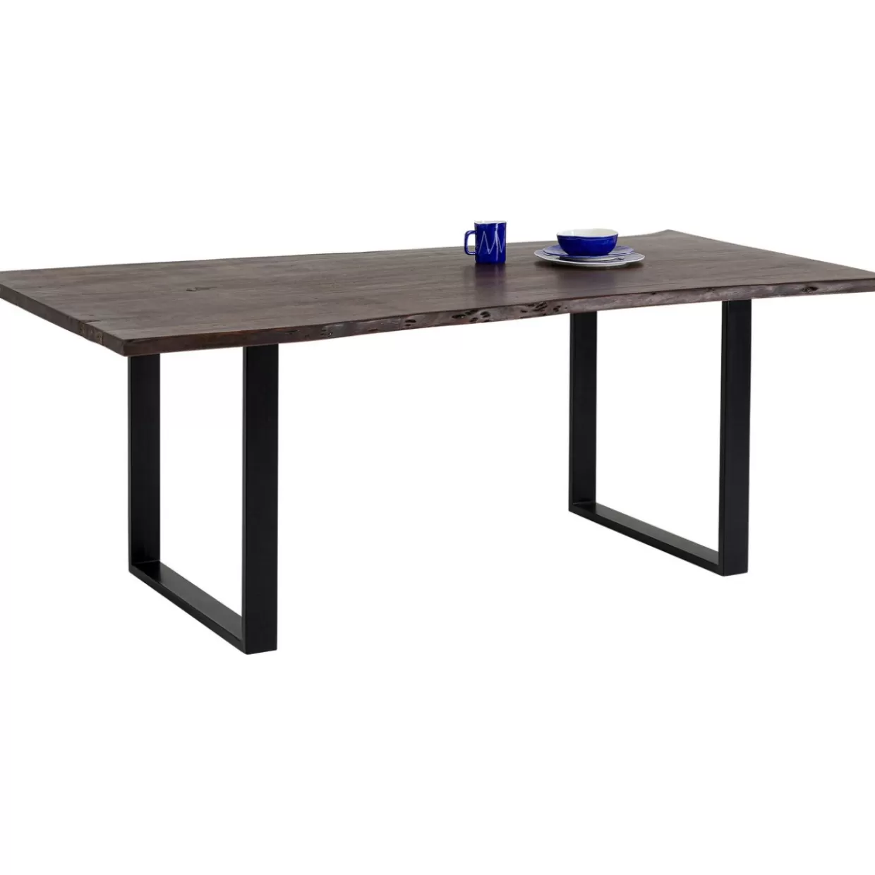 Tavolo Armonia KARE Design - Elegante tavolo rettangolare in finitura nero intenso, 160x80 cm - Per ambienti moderni