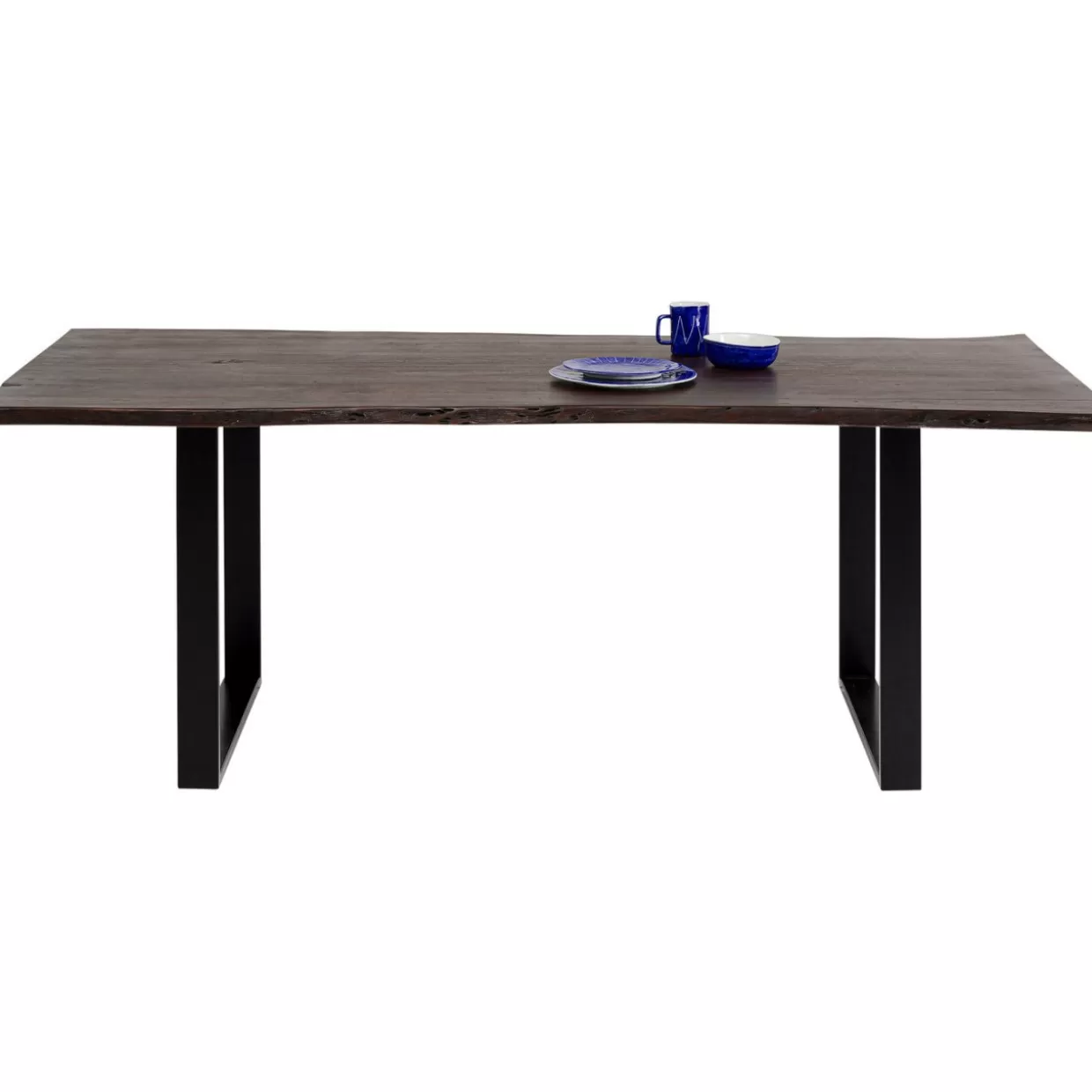 Tavolo Armonia KARE Design - Elegante tavolo rettangolare in finitura nero intenso, 160x80 cm - Per ambienti moderni