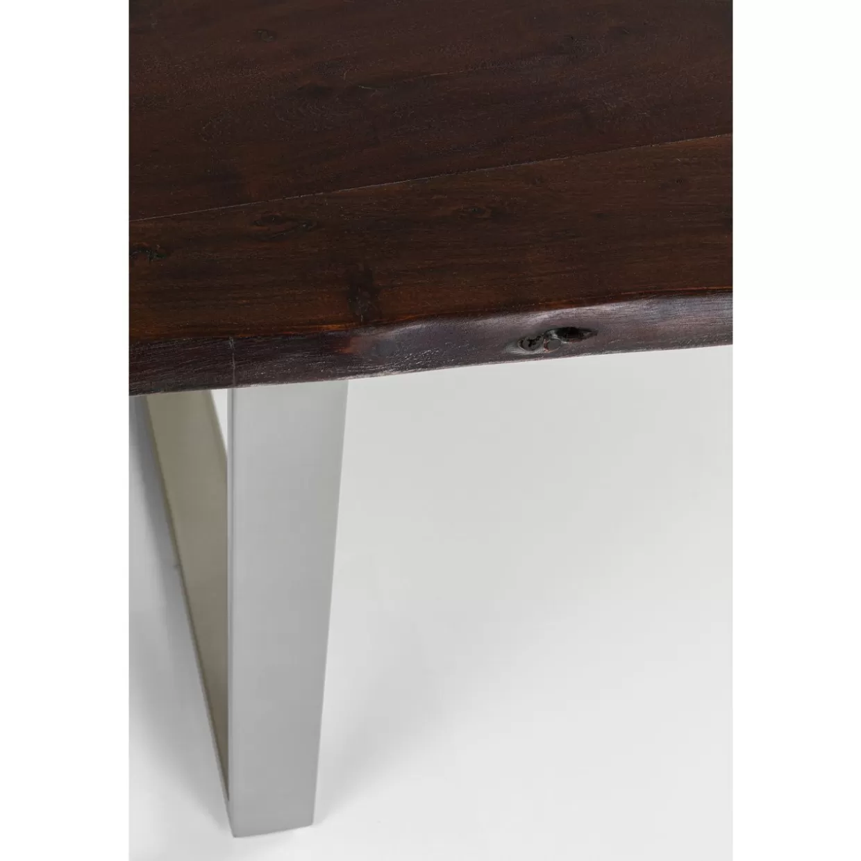 Tavolo Design Harmony KARE - Finitura Argento Antracite, Formato 160x80 cm per Ambienti Moderni