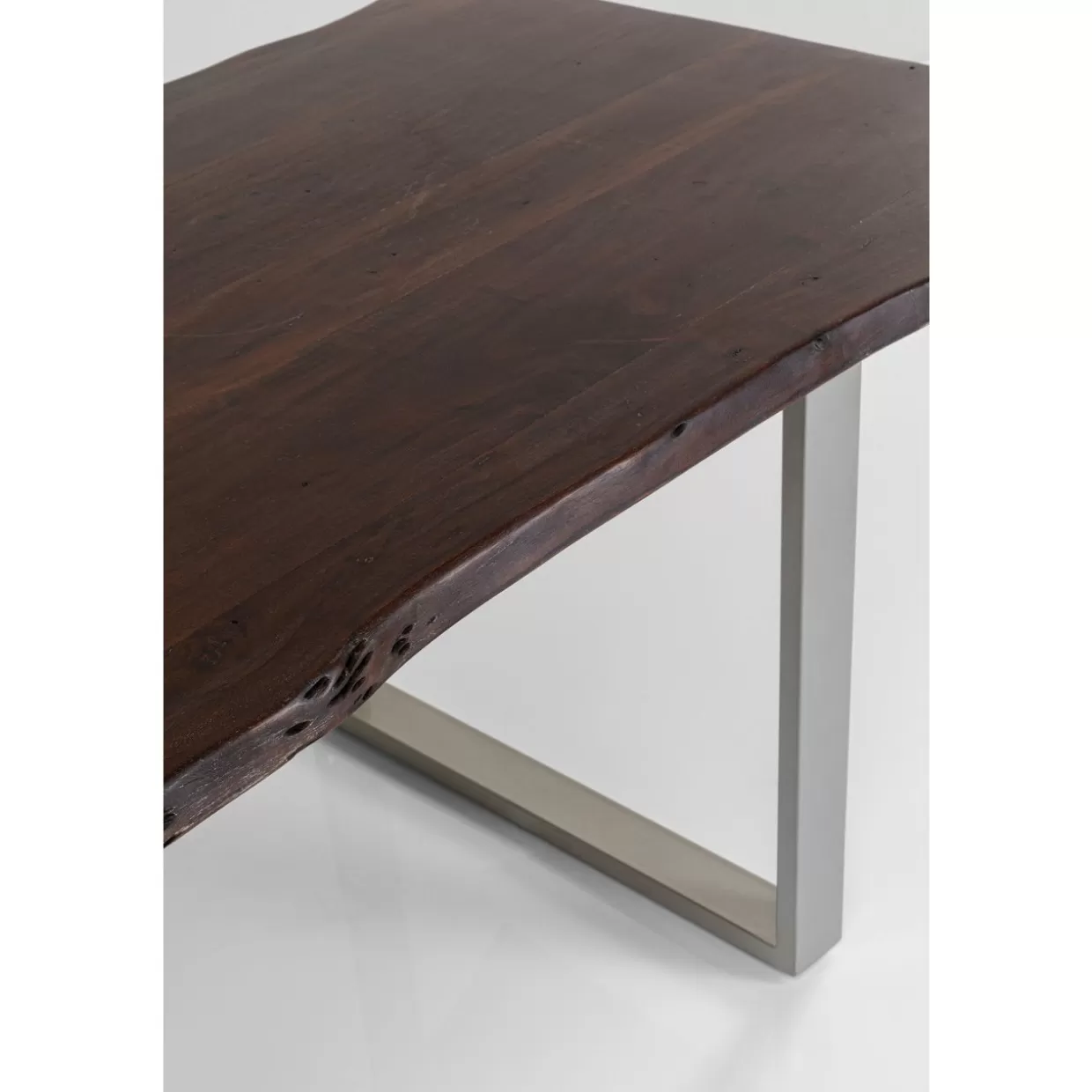 Tavolo Design Harmony KARE - Finitura Argento Antracite, Formato 160x80 cm per Ambienti Moderni