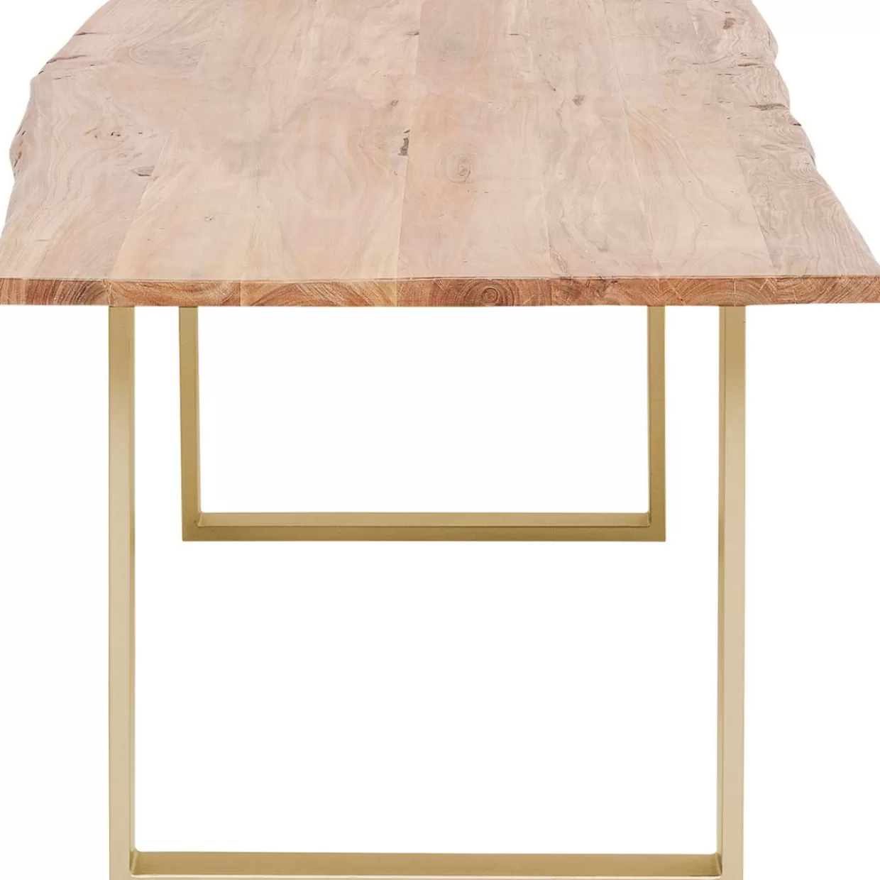 KARE Design - Tavolo Elegante Harmony in Ottone, Dimensioni 160x80 cm con Linee Moderne per Arredi Contemporanei