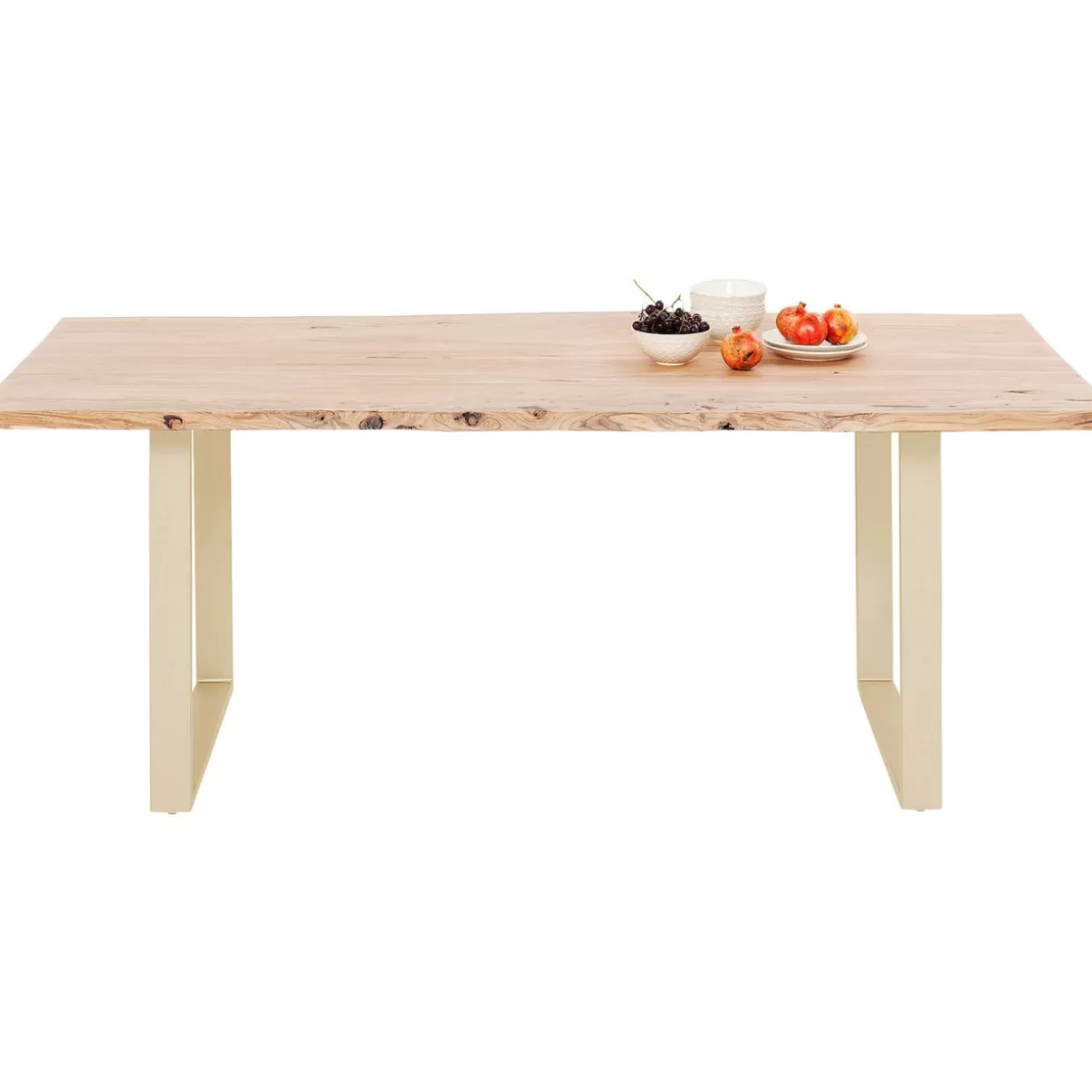 Tavolo Harmony in ottone brunito - Design contemporaneo 180x90 cm per interni KARE 

（：，
