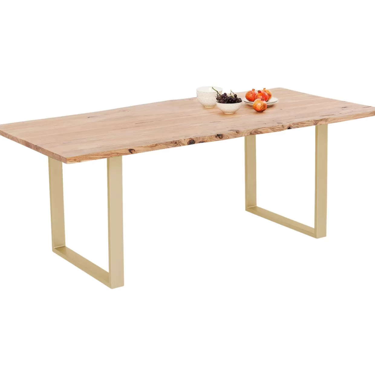 Tavolo Harmony in ottone brunito - Design contemporaneo 180x90 cm per interni KARE 

（：，