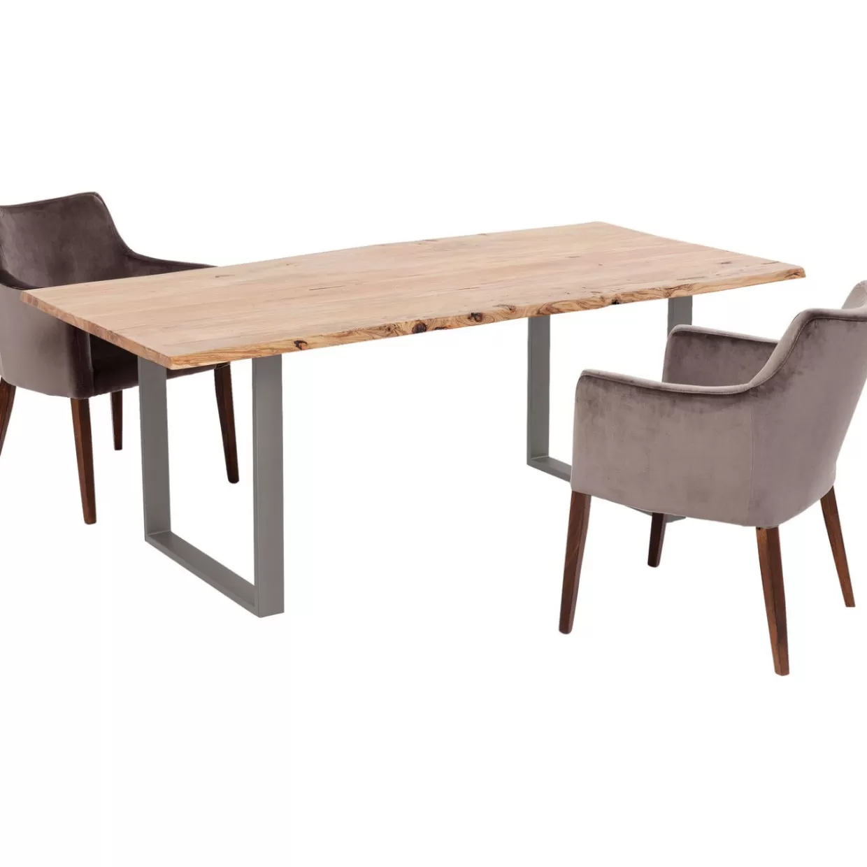 Tavolo industriale Harmony in acciaio grezzo 160x80 - Design contemporaneo KARE per ambienti vissuti