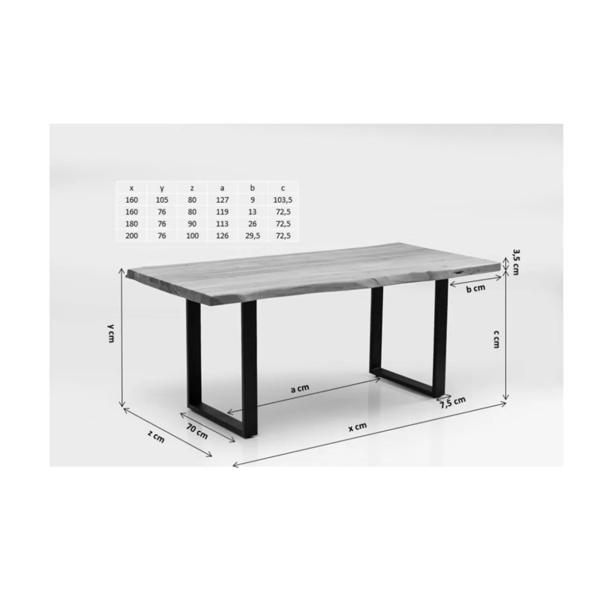 Tavolo Design Harmony in Nero Elegante - Struttura KARE 180x90 cm per Ambienti Moderni