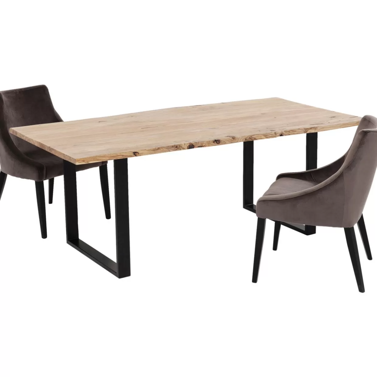 Tavolo Harmony Design Essenziale - Struttura nera opaca con linee armoniche 200x100 cm | Collezione KARE per ambienti contemporanei