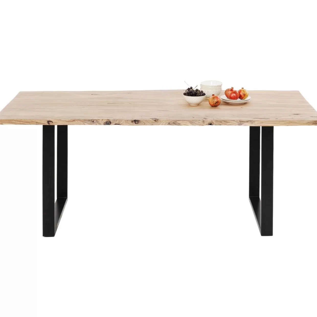 Tavolo Harmony Design Essenziale - Struttura nera opaca con linee armoniche 200x100 cm | Collezione KARE per ambienti contemporanei