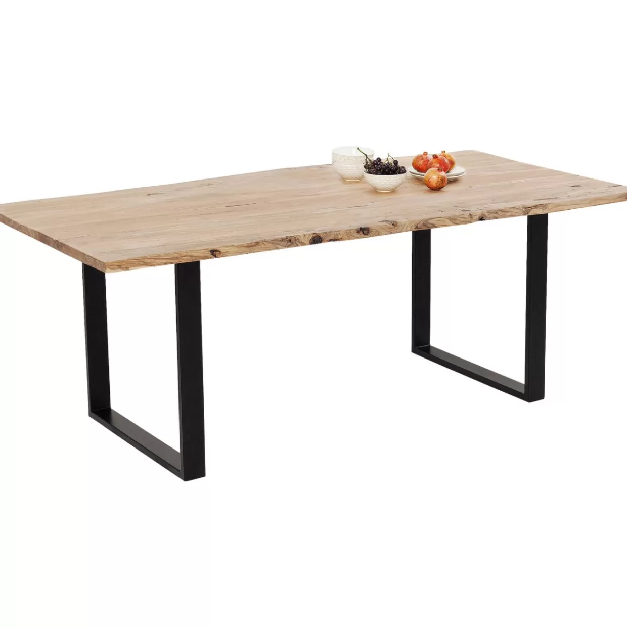 Tavolo Harmony Design Essenziale - Struttura nera opaca con linee armoniche 200x100 cm | Collezione KARE per ambienti contemporanei
