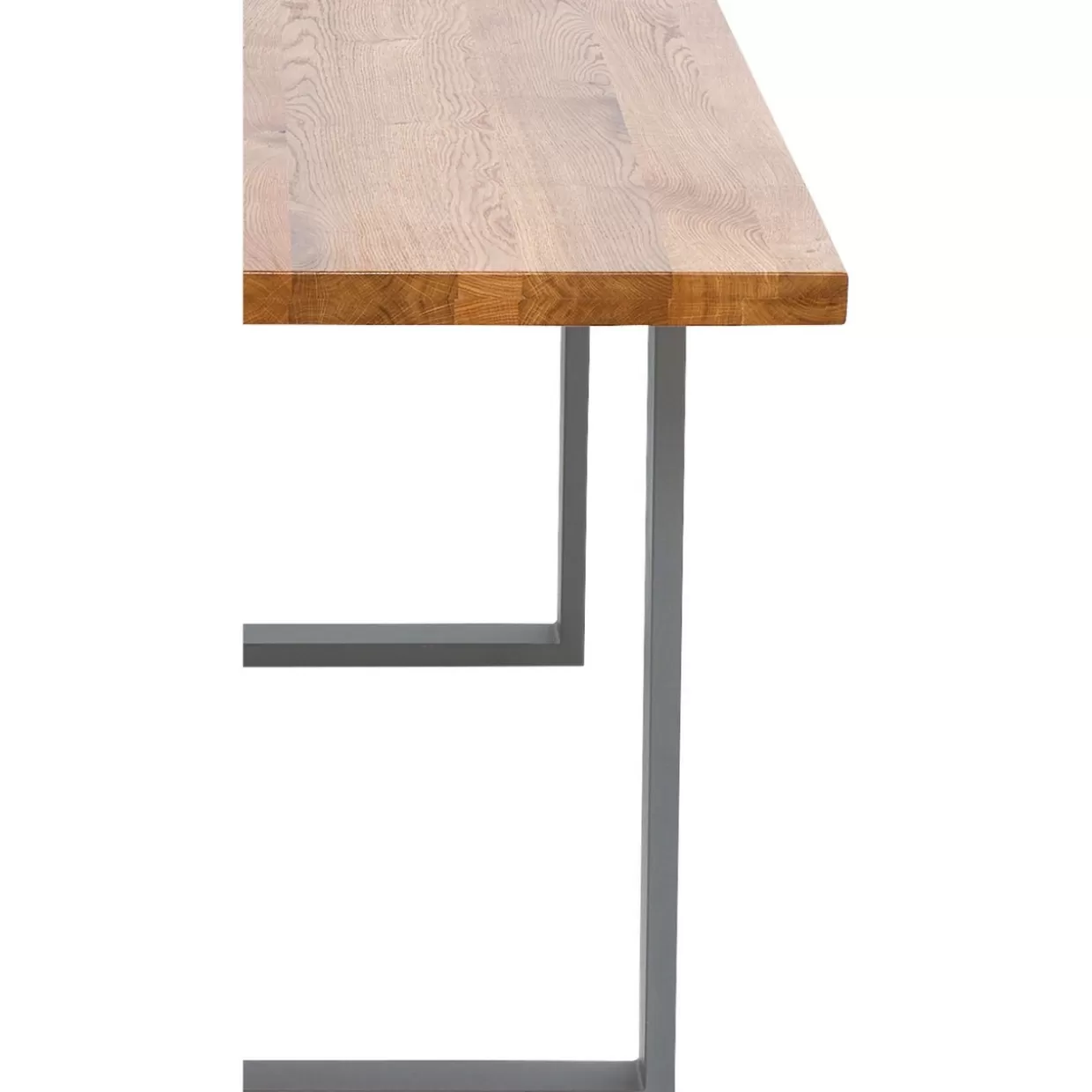 Tavolo Jackie di KARE Design - Fusione industriale tra quercia naturale e acciaio grezzo, dimensioni 160x80 cm, stile unico e robusto.
