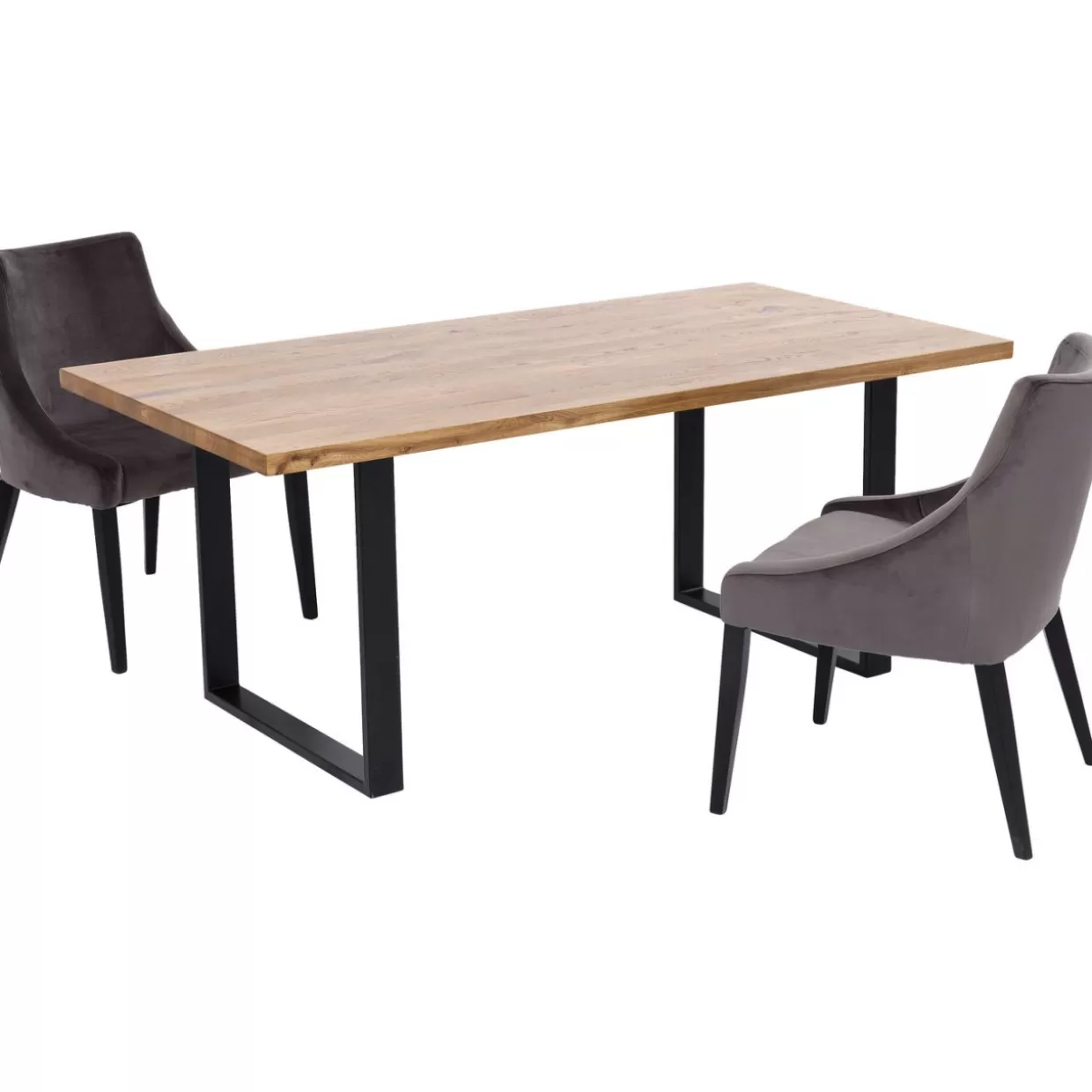Tavolo design Jackie in quercia laccato nero - KARE Design, misura 200x100 cm per ambienti moderni