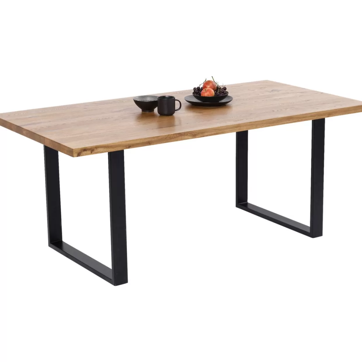 Tavolo design Jackie in quercia laccato nero - KARE Design, misura 200x100 cm per ambienti moderni