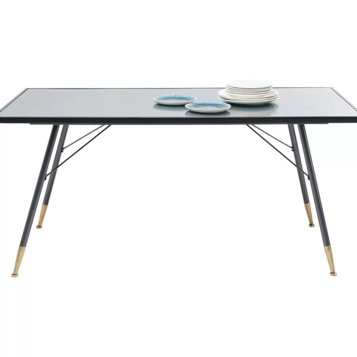 Tavolo design moderno La Gomera - KARE Design in legno massello 160x80 cm per interni