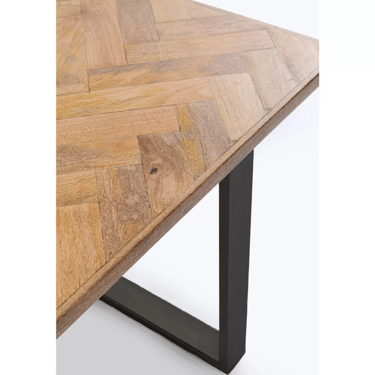 KARE Design - Tavolo elegante in stile parquet, finitura nera 180x90 cm - Disegno esclusivo per interni raffinati