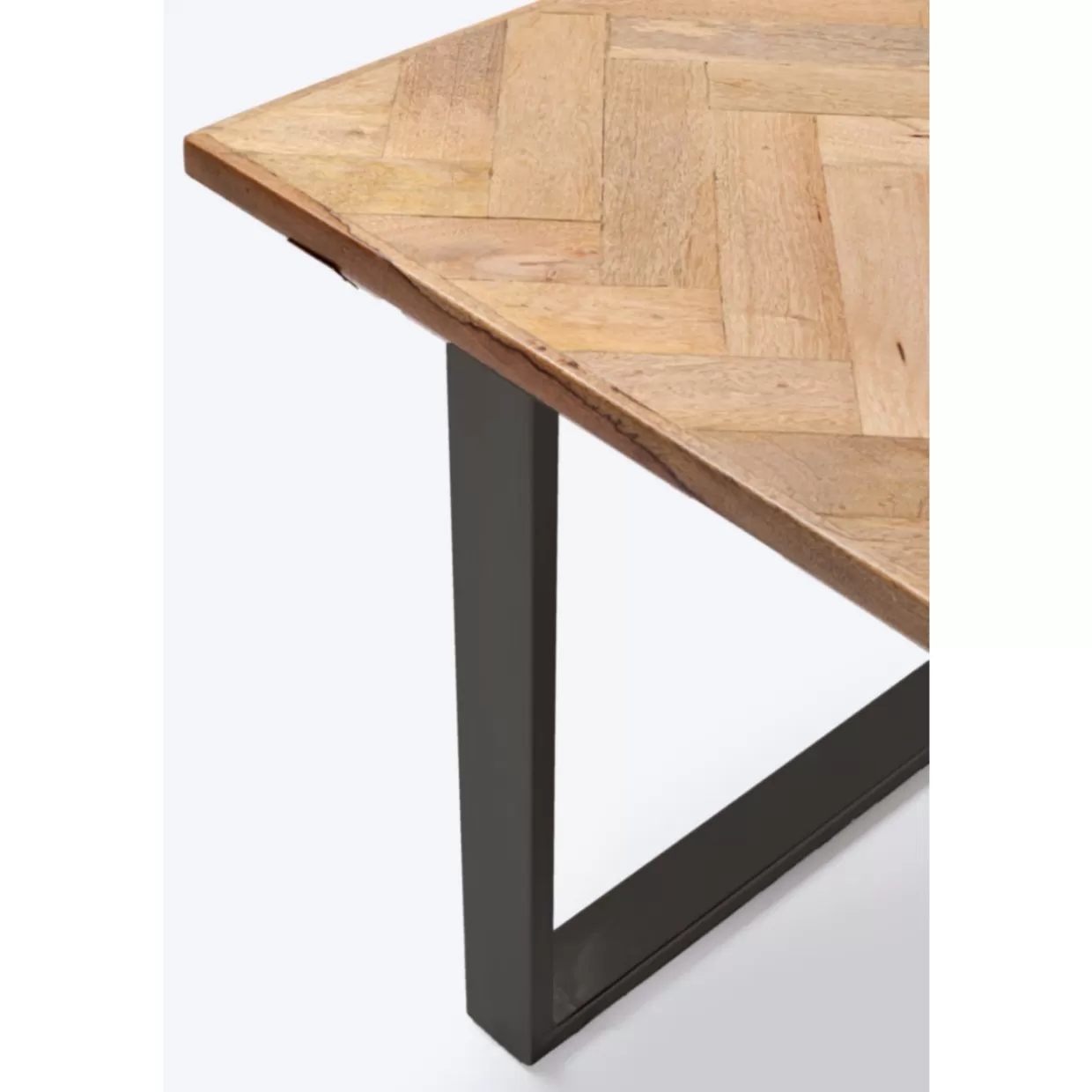 KARE Design - Tavolo elegante in stile parquet, finitura nera 180x90 cm - Disegno esclusivo per interni raffinati