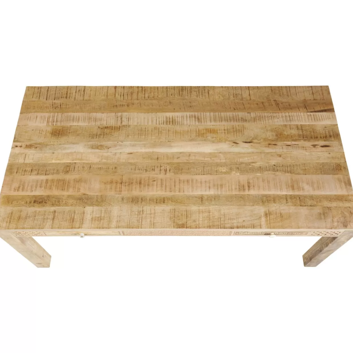 KARE Design Tavolo Minimalista Puro Linea Essenziale - Piano in Legno 200x100 cm per Interni Moderni