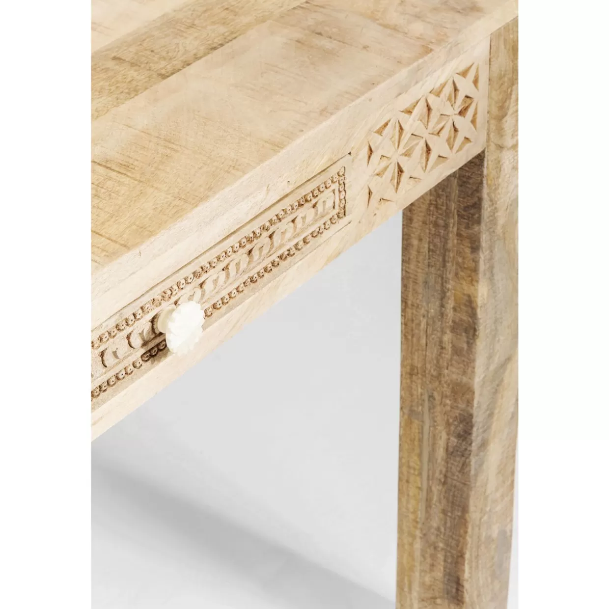 KARE Design Tavolo Minimalista Puro Linea Essenziale - Piano in Legno 200x100 cm per Interni Moderni