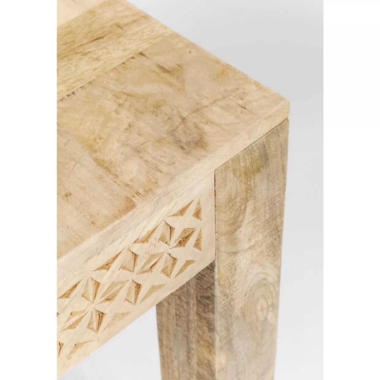 KARE Design Tavolo Minimalista Puro Linea Essenziale - Piano in Legno 200x100 cm per Interni Moderni