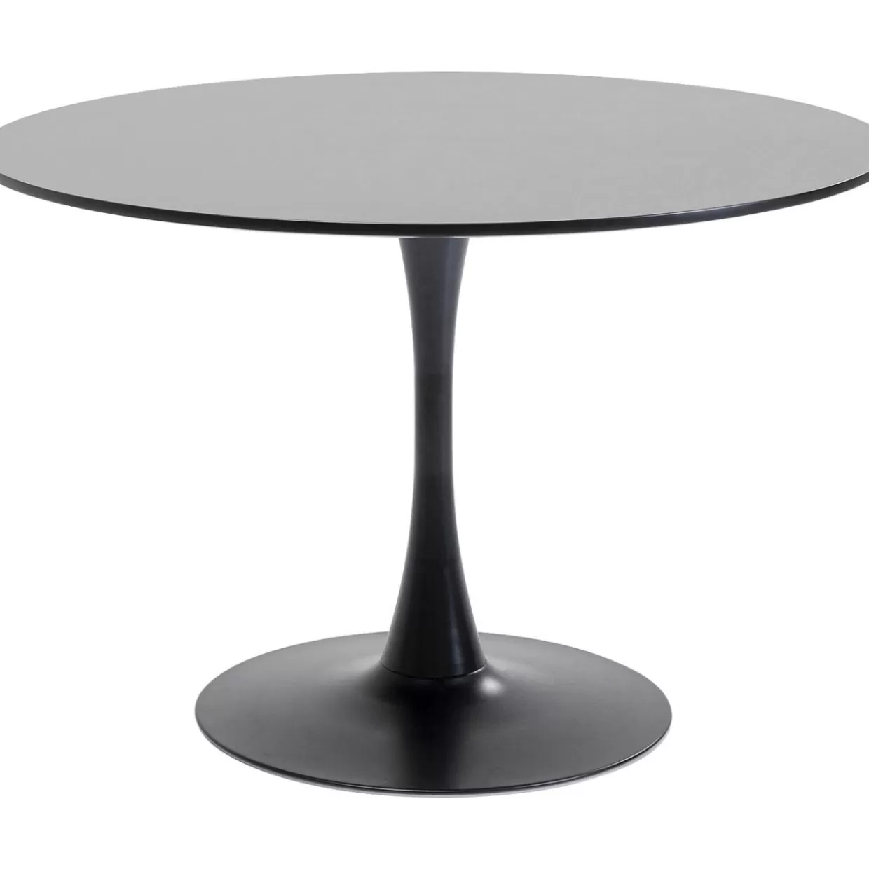 KARE Design - Tavolo Moderno Schickeria, Nero Elegante con Base Modello O110 per Soggiorni Ricercati