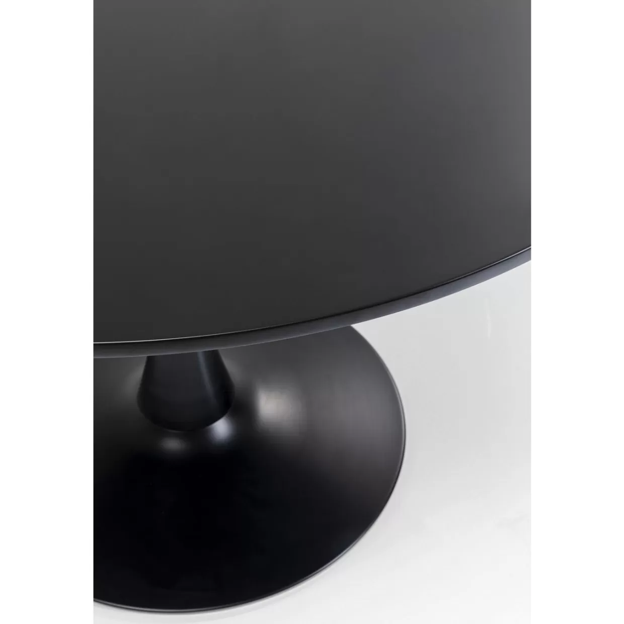 KARE Design - Tavolo Moderno Schickeria, Nero Elegante con Base Modello O110 per Soggiorni Ricercati