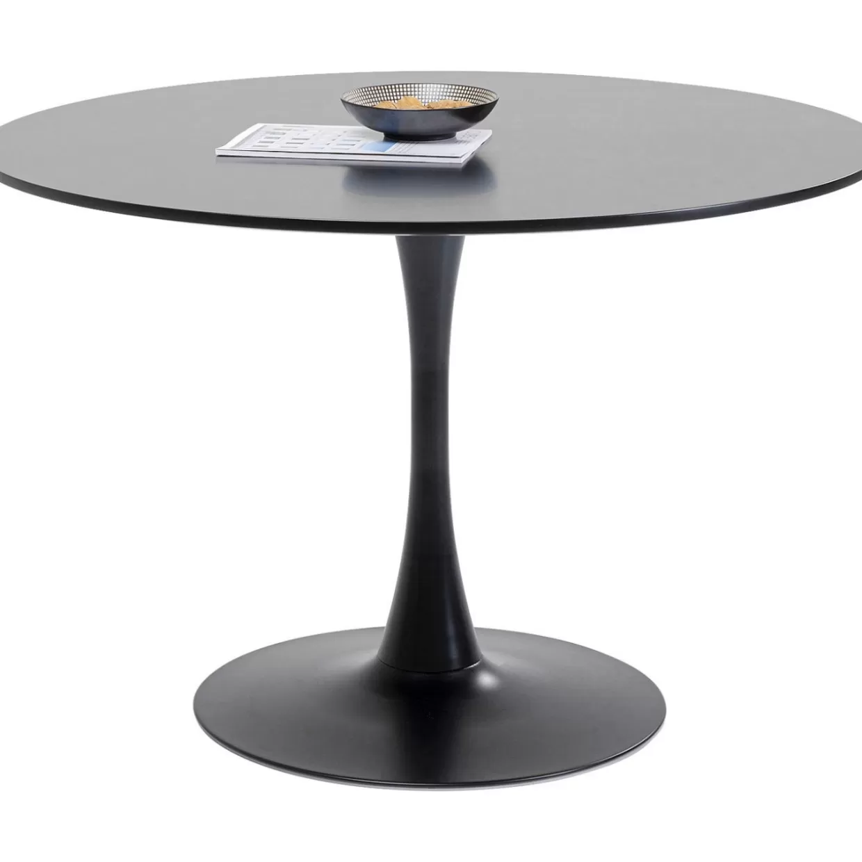 KARE Design - Tavolo Moderno Schickeria, Nero Elegante con Base Modello O110 per Soggiorni Ricercati