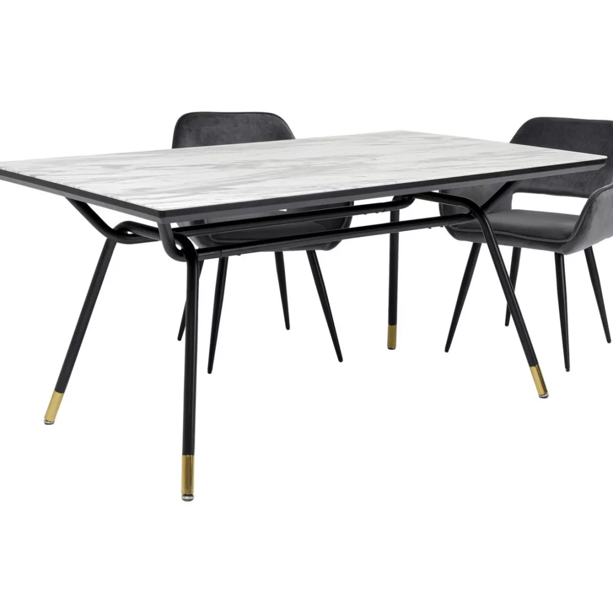 Tavolo South Beach Design KARE | Elegante tavolo da pranzo 160x90 cm per arredamento moderno