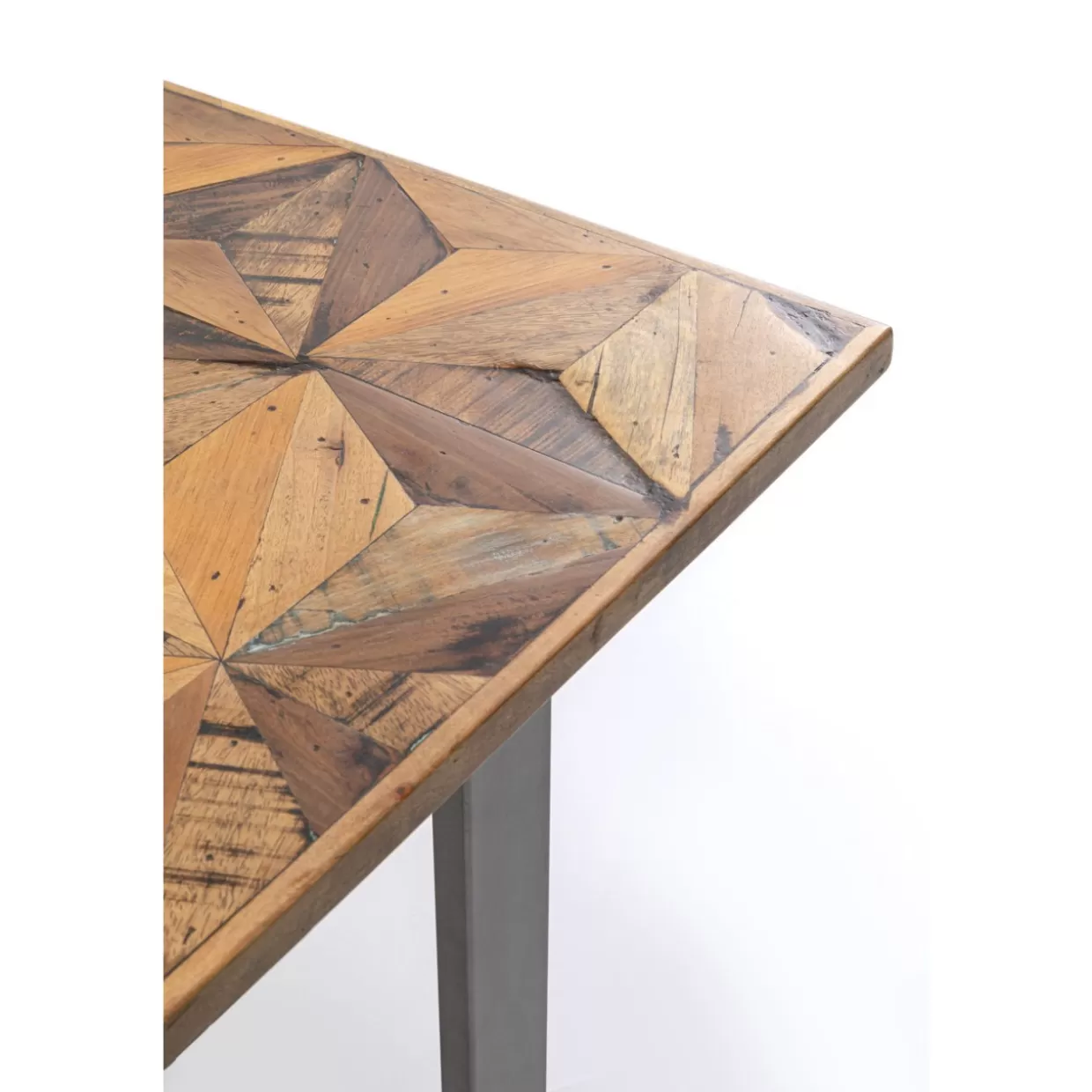 Tavolo design industriale KARE Stars - Struttura in acciaio grezzo 180x90 cm per interni moderni