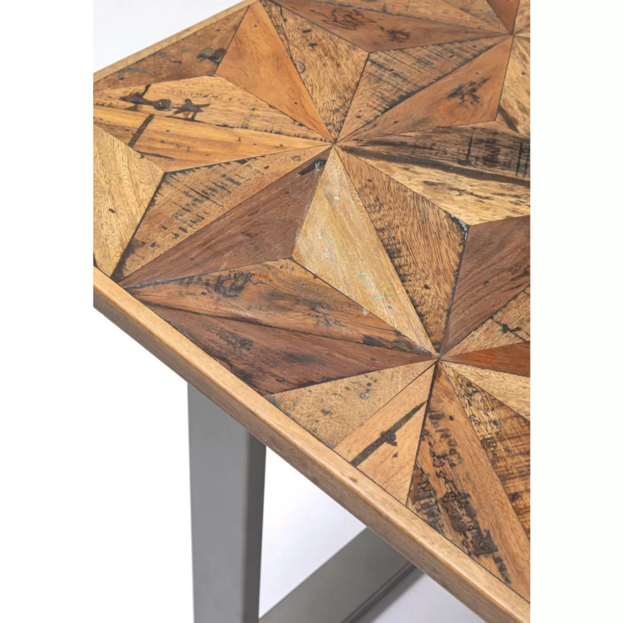 Tavolo design industriale KARE Stars - Struttura in acciaio grezzo 180x90 cm per interni moderni