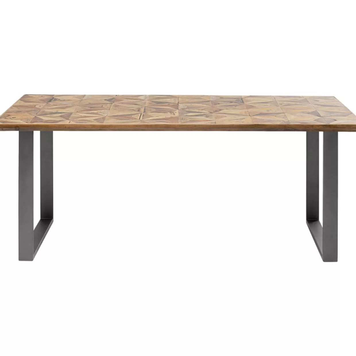 Tavolo design industriale KARE Stars - Struttura in acciaio grezzo 180x90 cm per interni moderni
