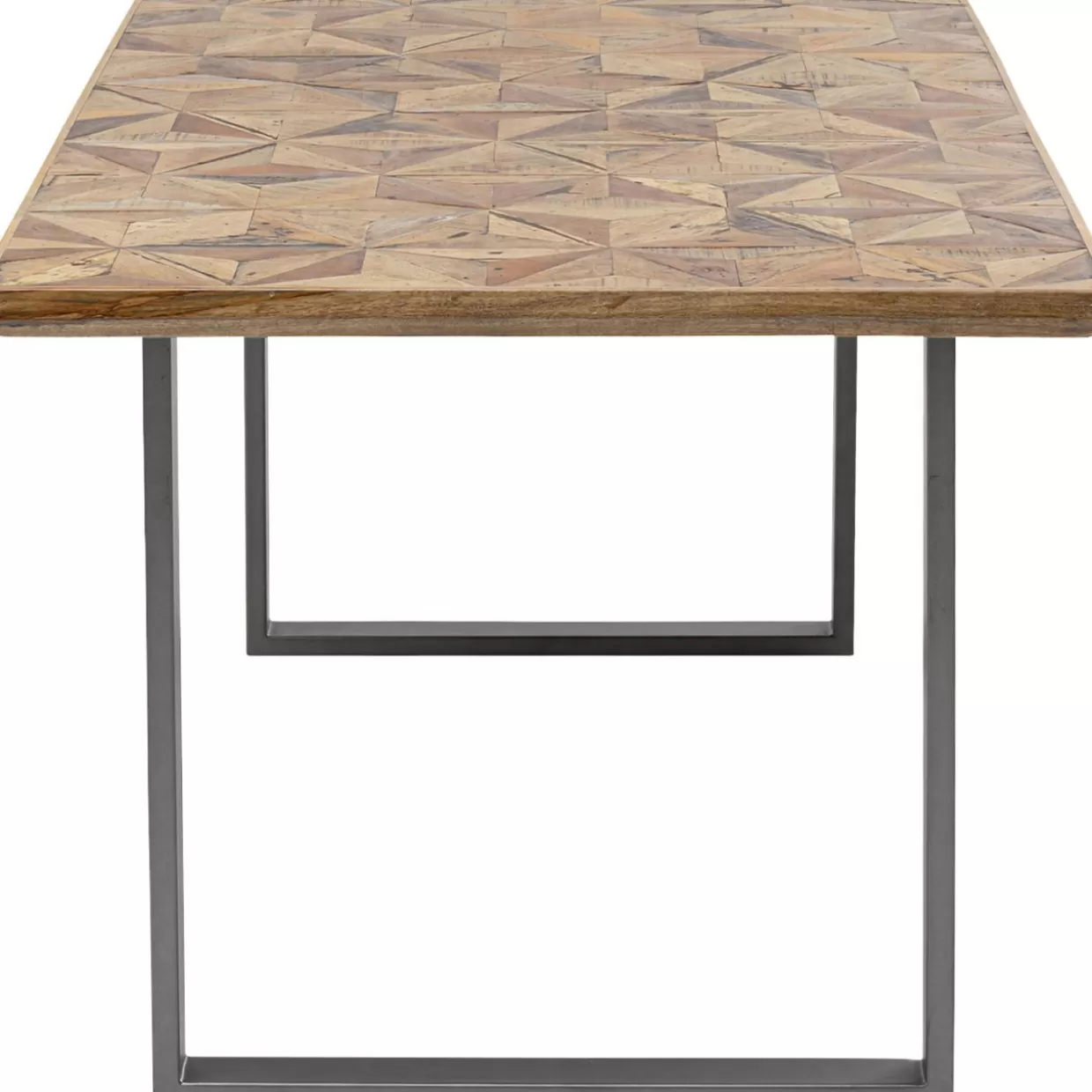 Tavolo design industriale KARE Stars - Struttura in acciaio grezzo 180x90 cm per interni moderni