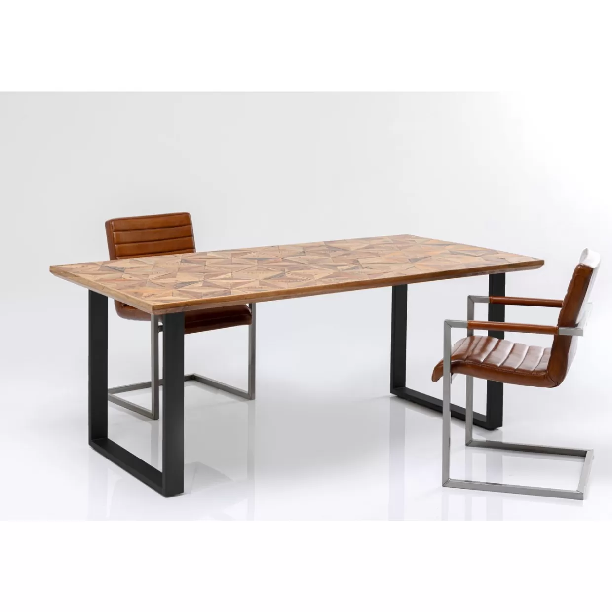 Tavolo design STARS in effetto nero opaco - Misure 180x90 cm per arredamento moderno | KARE Collection