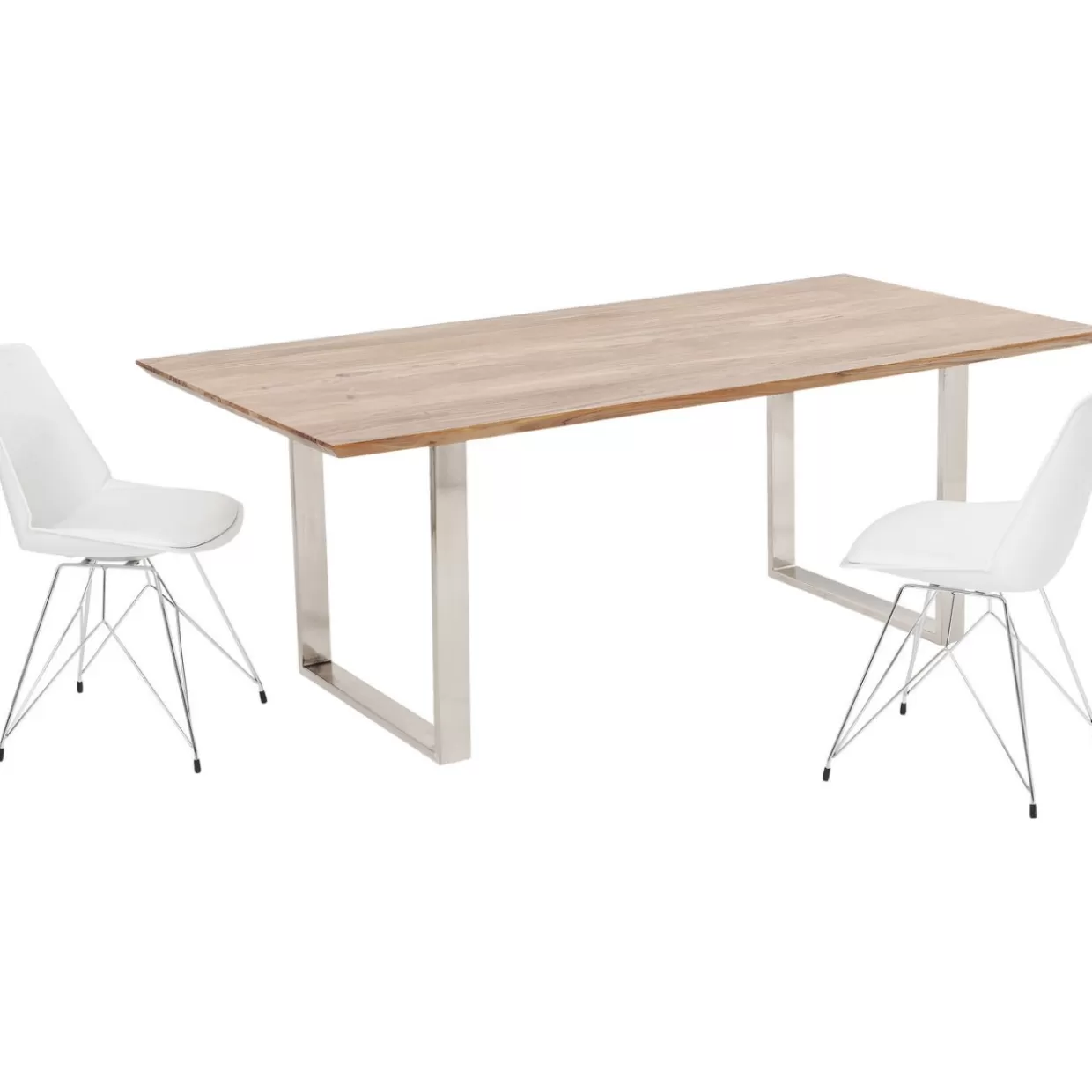 KARE Design - Tavolo Sinfonia Cromata 180x90 cm, design contemporaneo con eleganza industriale per arredi moderni