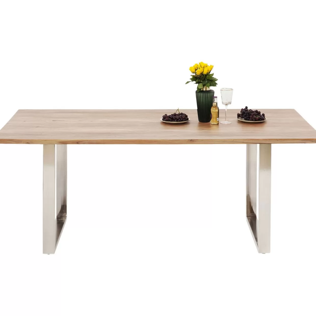 KARE Design - Tavolo Sinfonia Cromata 180x90 cm, design contemporaneo con eleganza industriale per arredi moderni