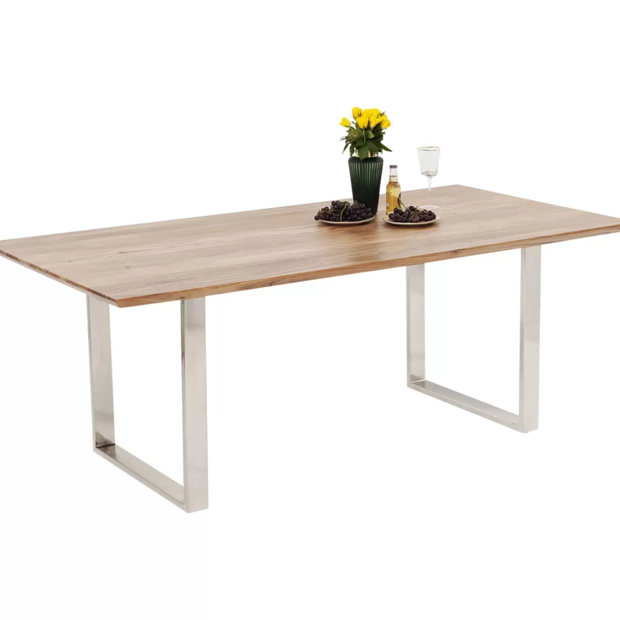 KARE Design - Tavolo Sinfonia Cromata 180x90 cm, design contemporaneo con eleganza industriale per arredi moderni